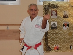 Luis Inostroza leitet das Karate Training