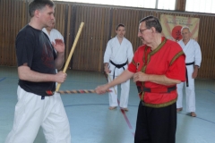 DSC07187Zur Selbstverteidigung wurden auch Techniken aus dem Combat Arnis  geübt.