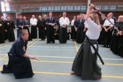 In der letzten Zehntelsekunde  wehrtOhtani Sensei einen Angriff ab