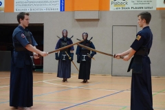 Eine glanzvolle Kendo-Demonstration zeigten Trainer der Kendo-Abteilung des Polizeisportvereins Cottbus, Abteilung Kampfkünste unter der Leitung von Raimo Ermler.