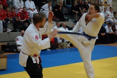 Die seltene Selbstverteidigungskunst Taekido lehrte der Vorsitzende und Cheftrainer des Gastgeber-Dojo Ajia Undokai Plauen, Michael Faulhaber