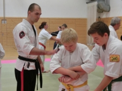 Tobias Kompalla beim Jugendtraining